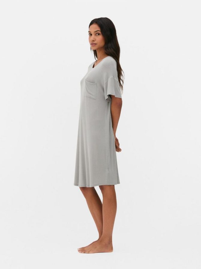 Ribbed Modal Sleep Shirt - Image 2