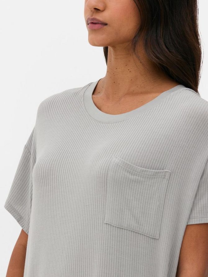 Ribbed Modal Sleep Shirt - Image 3