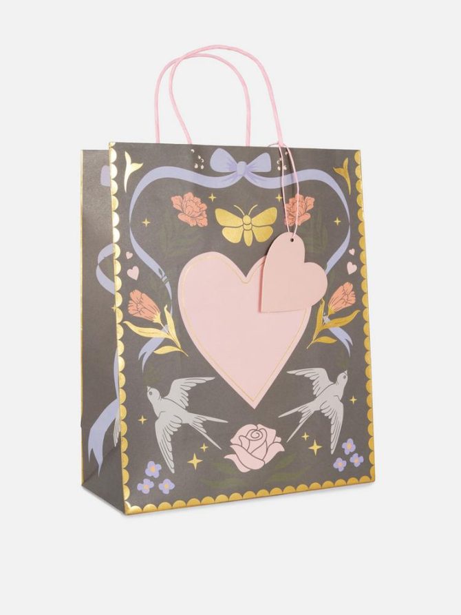Swallows and Flowers Regular Gift Bag - Image 2