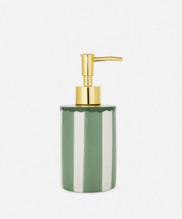 Stripe Ceramic Bathroom Soap Dispenser