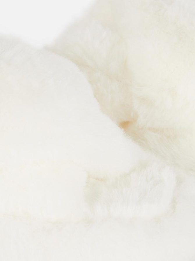 Fluffy Cross Strap Slippers - Image 5