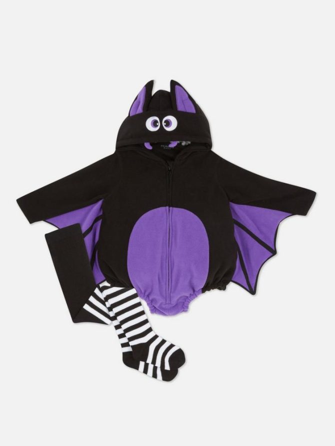 0-36mths | Halloween Bat Bodysuit and Tights Set