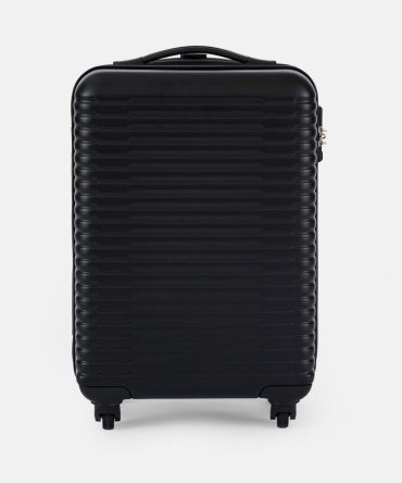 Ribbed Four-Wheel Hard Shell Suitcase