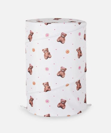 Patterned Pop-Up Laundry Bin