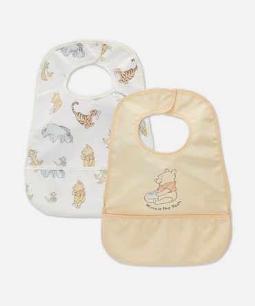 2pk Disney's Winnie The Pooh Bibs