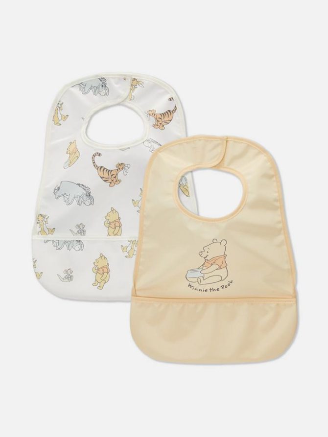 2pk Disney's Winnie The Pooh Bibs