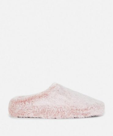 Faux Fur Mule Slippers