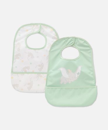 2pk Disney’s Dumbo Soft Touch Bibs