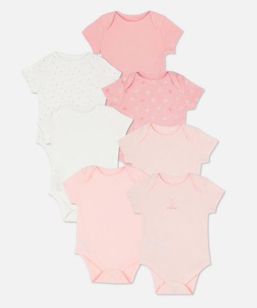 0-36mths | 7pk Short Sleeve Bodysuits