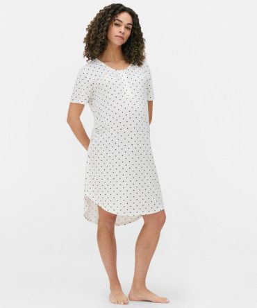Maternity Popper Button Sleep T-Shirt