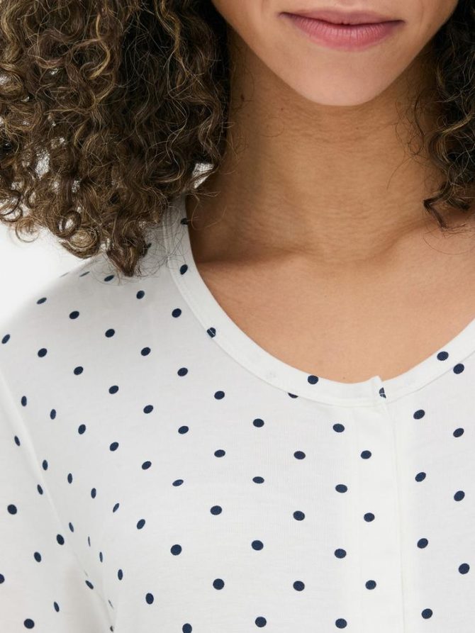 Maternity Popper Button Sleep T-Shirt - Image 3