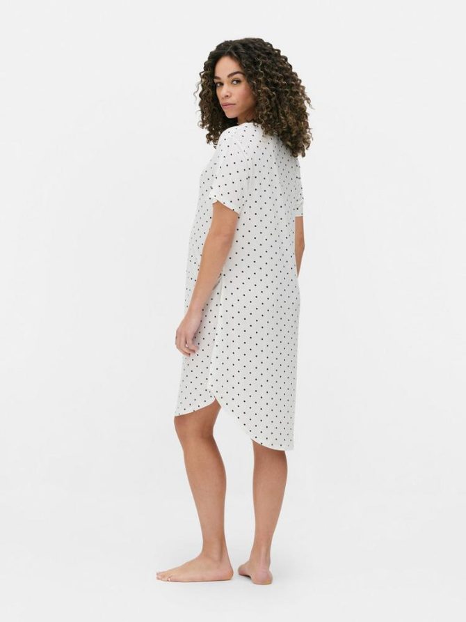 Maternity Popper Button Sleep T-Shirt - Image 4