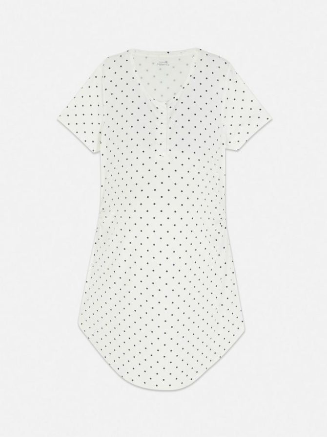 Maternity Popper Button Sleep T-Shirt - Image 5