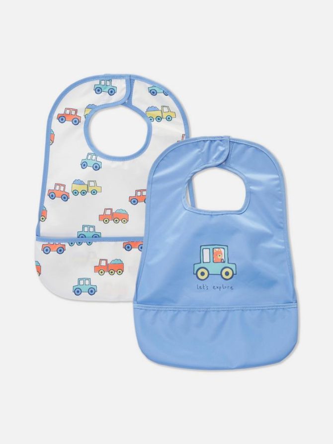 2pk Newborn Vehicle Bibs