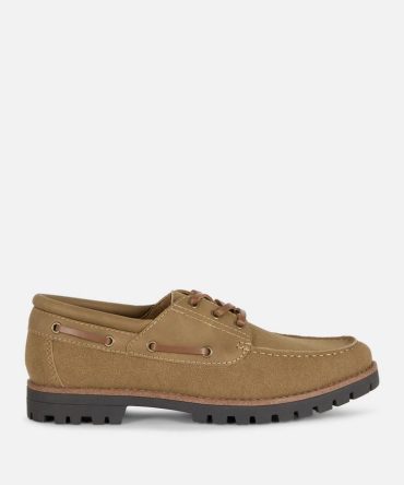 Faux Suede Boat Shoes