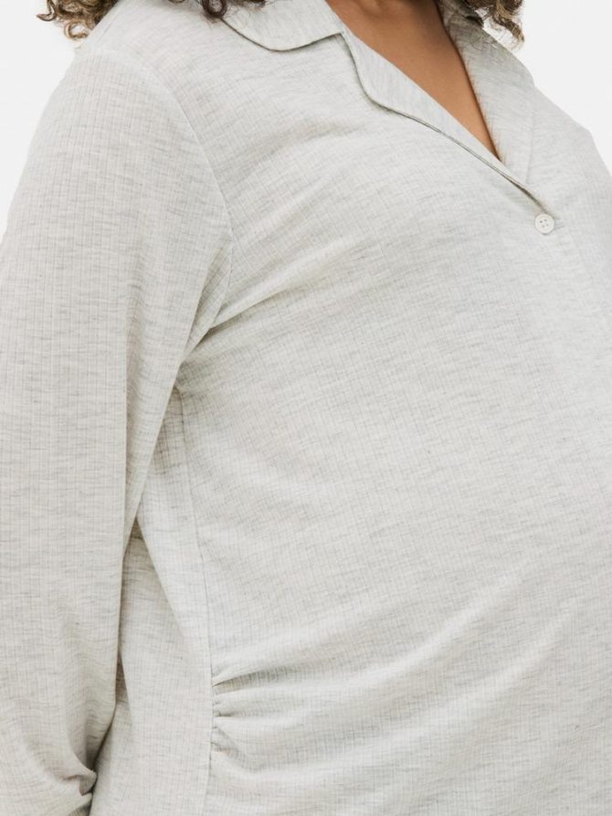 Ribbed Maternity Nightshirt - Image 3