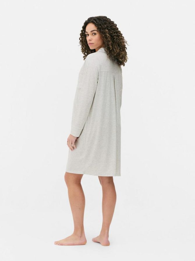 Ribbed Maternity Nightshirt - Image 4