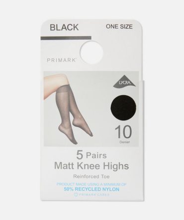 5pk Matt Knee-High Tights