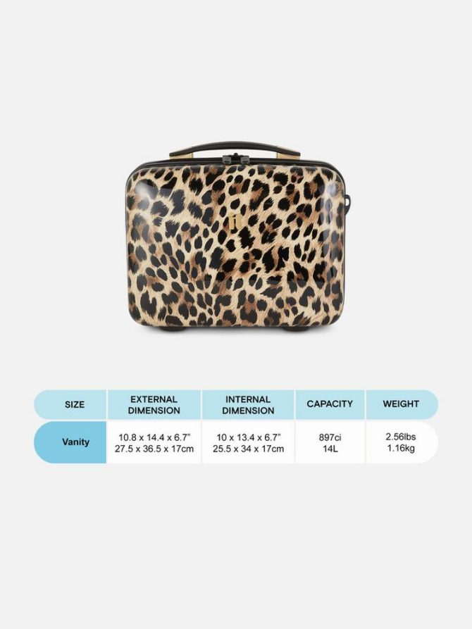 It Luggage Hard Shell Leopard Vanity Case - Image 5