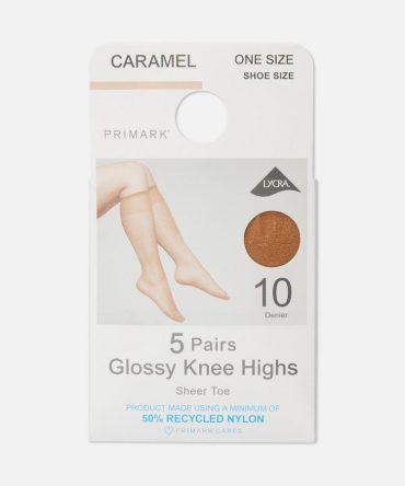 5pk Glossy Knee Highs