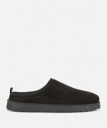 Faux Fur Lined Mule Slippers
