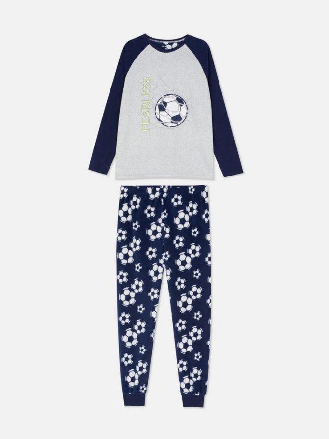 Football Fleece Pyjamas