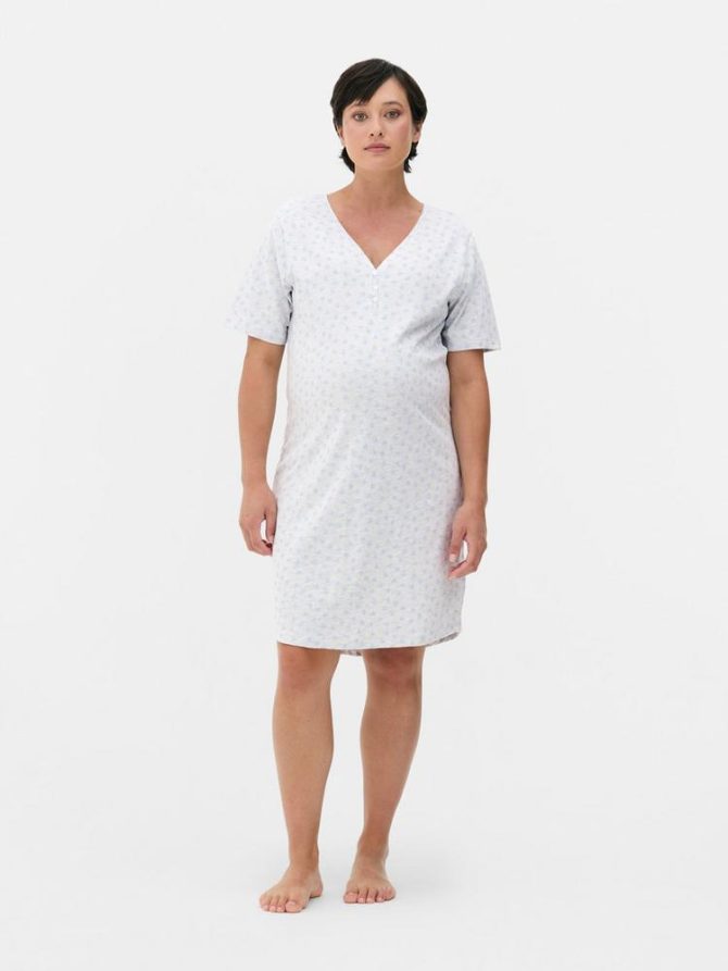 V-Neck Jersey Nightdress