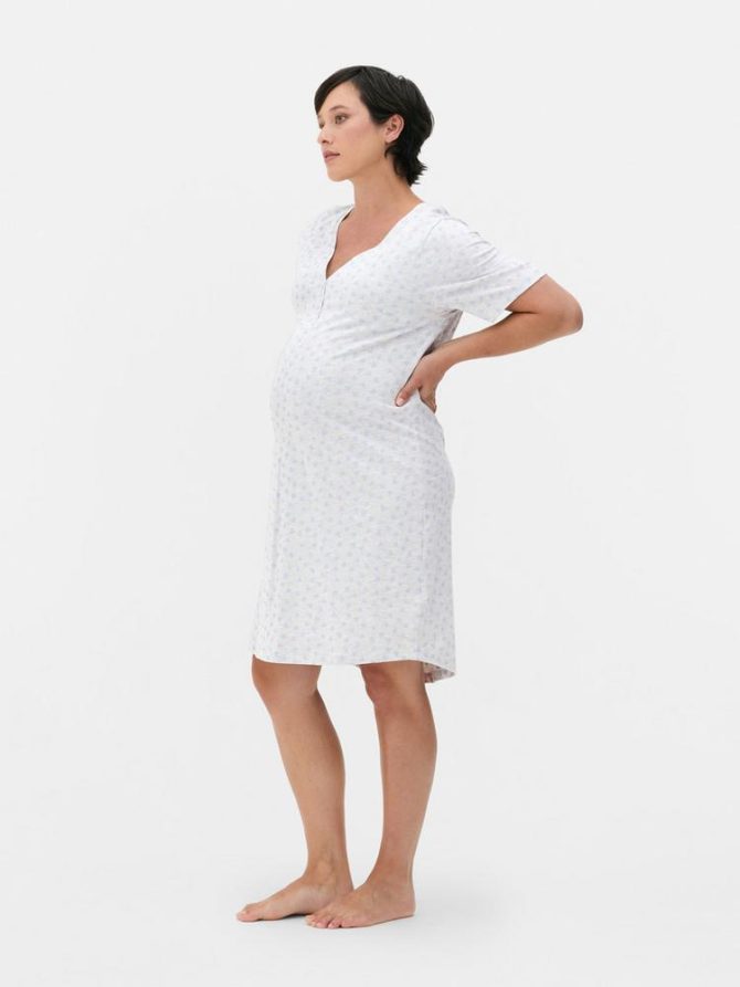 V-Neck Jersey Nightdress - Image 2