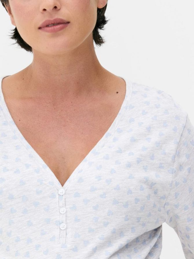 V-Neck Jersey Nightdress - Image 3