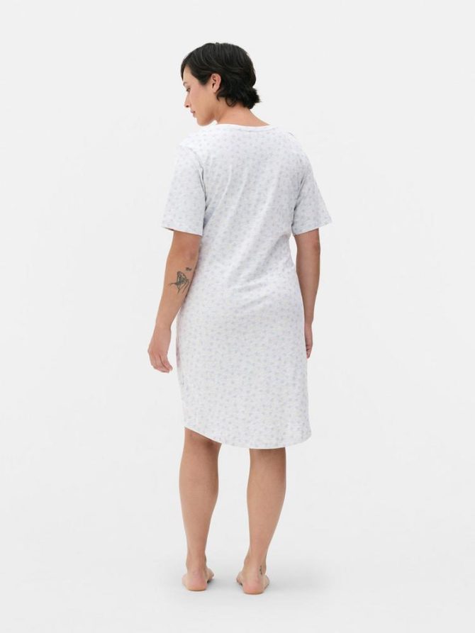 V-Neck Jersey Nightdress - Image 4