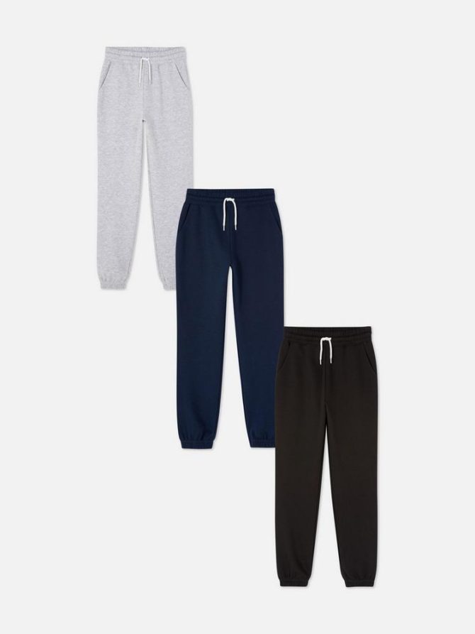 7-15yrs | 3pk Cuffed Joggers