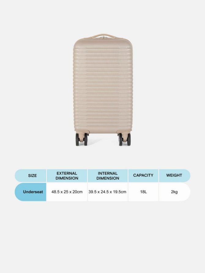 8-Wheel Hard Shell Underseat Suitcase - Image 5