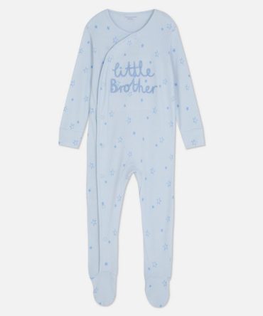 0-24mths | Little Brother Wrap-Front Sleepsuit