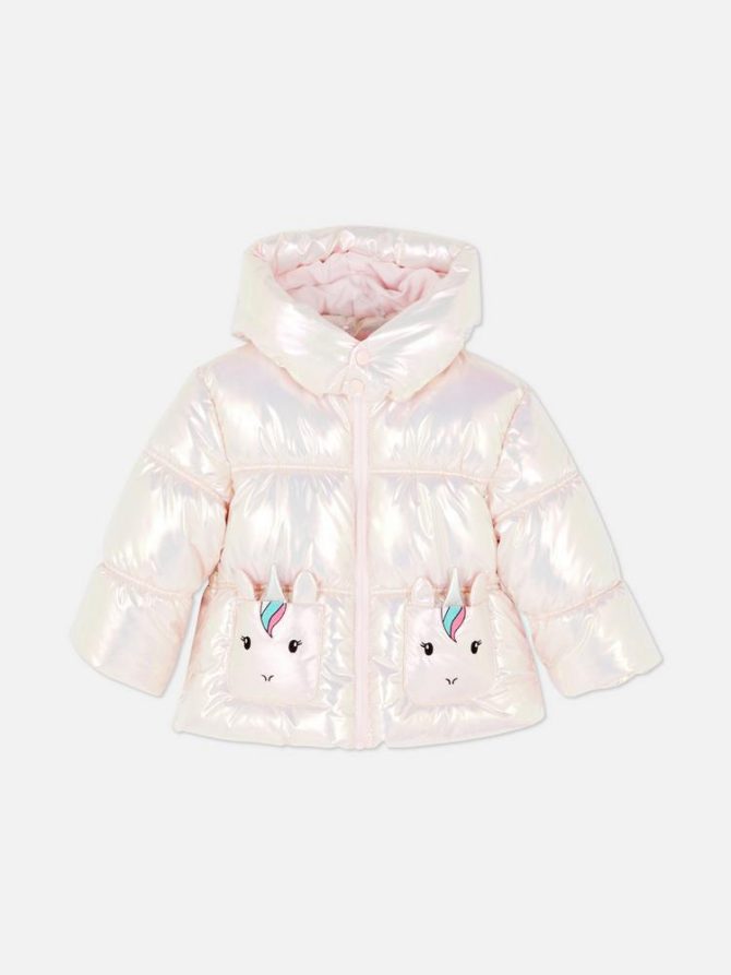 0-36mths | Unicorn Puffer Jacket - Image 3