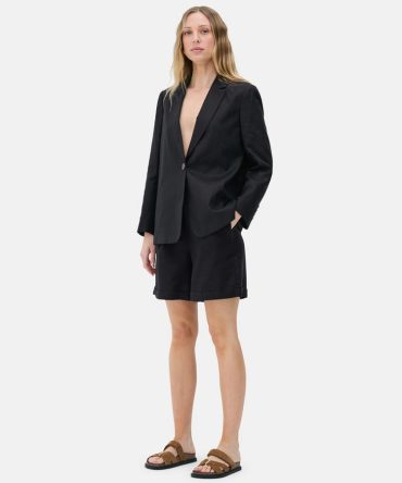 The Edit Single Button Blazer