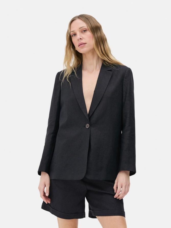 The Edit Single Button Blazer - Image 2