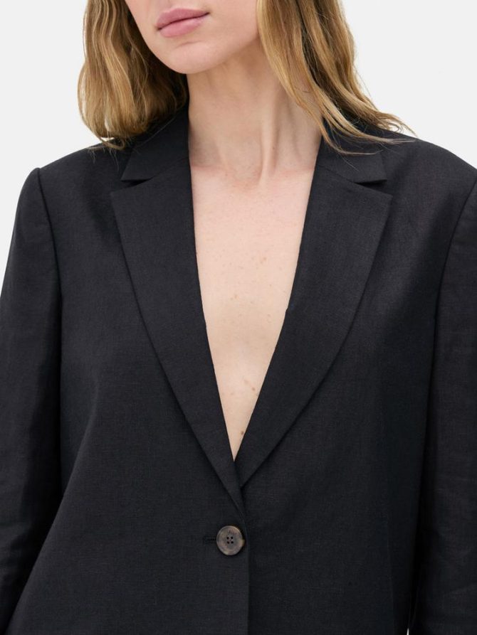 The Edit Single Button Blazer - Image 3