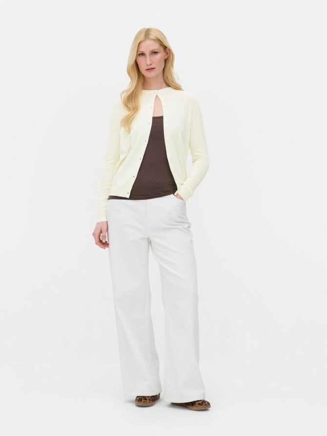 Crew Neck Cardigan - Image 2
