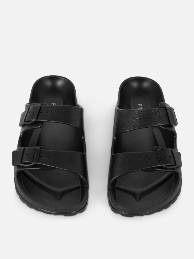 Dual Strap Footbed Sandals - Image 2
