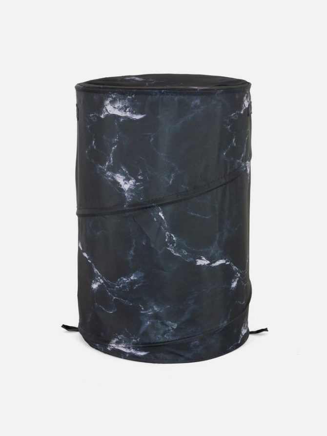 Patterned Pop-Up Laundry Bin