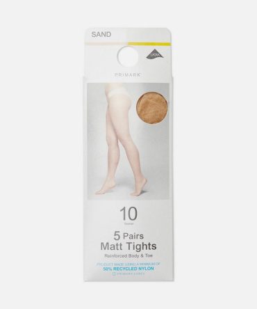 5pk 10 Denier Matt Tights