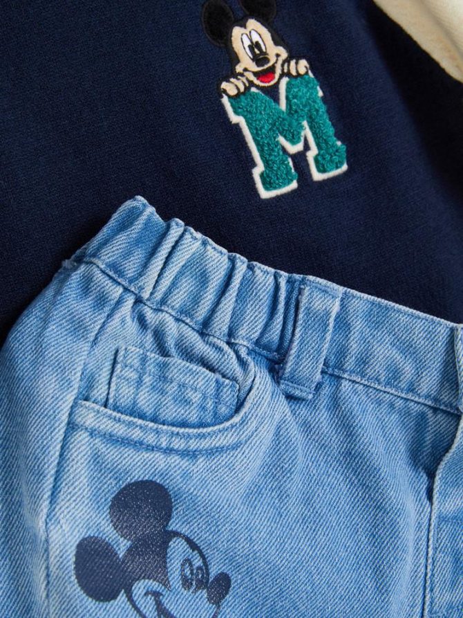 0-36mths | Disney’s Mickey Mouse Jumper and Jeans Set - Image 3
