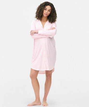 Maternity Striped Nightshirt