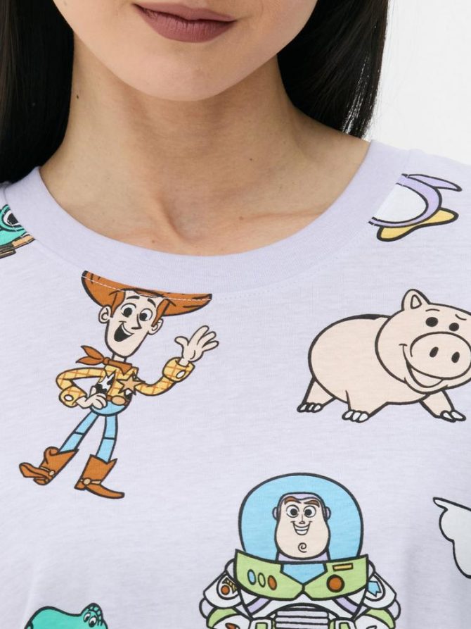 Disney Character Graphic Sleep T-Shirt - Image 3