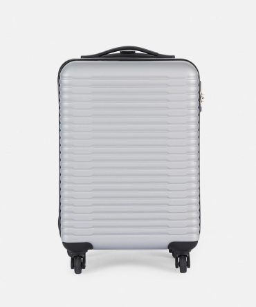 Ribbed Four-Wheel Hard Shell Suitcase