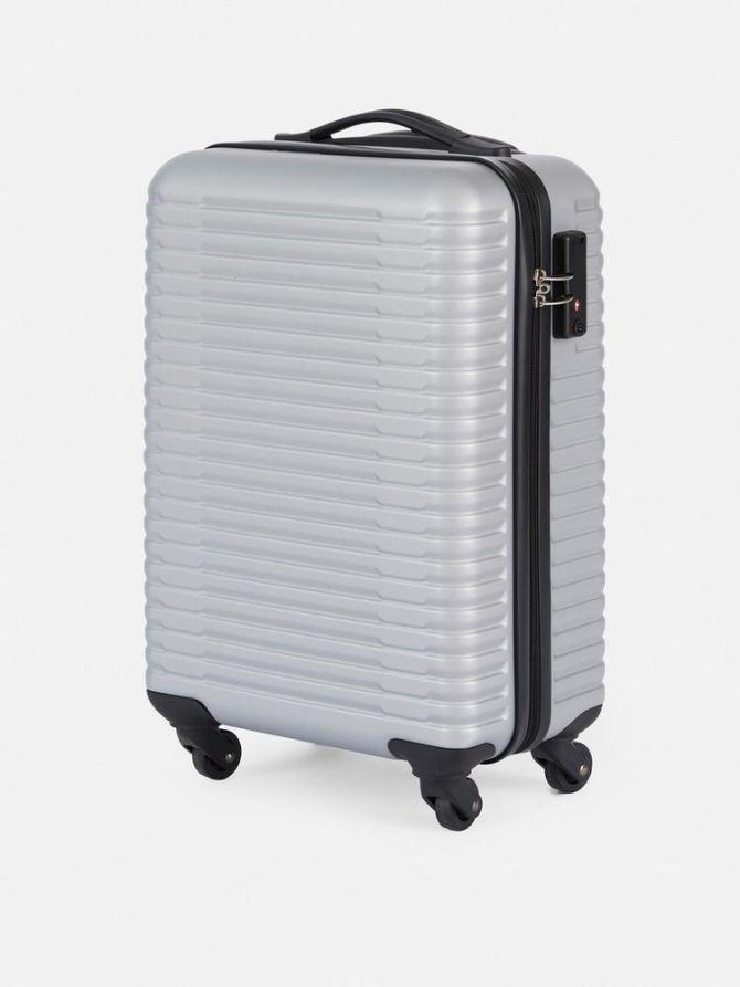 Ribbed Four-Wheel Hard Shell Suitcase - Image 2