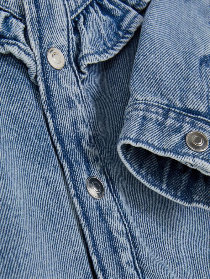 0-36mths | Frilled Denim Jacket - Image 3