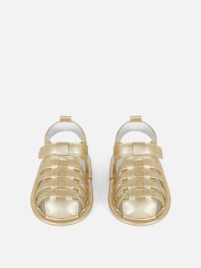 Metallic Caged Fisherman Sandals - Image 2