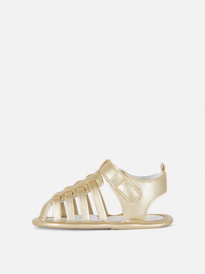 Metallic Caged Fisherman Sandals - Image 4