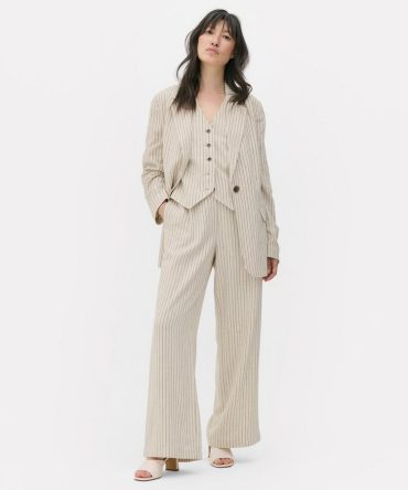 Striped Oversized Blazer